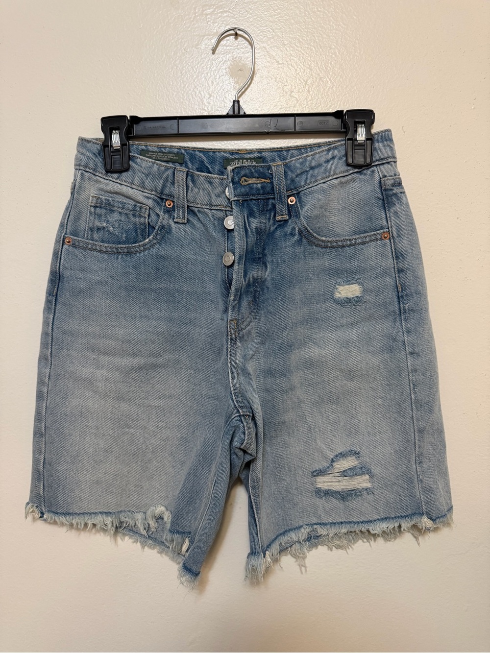 Wild Fable Light Blue Distressed Denim Jean Shorts